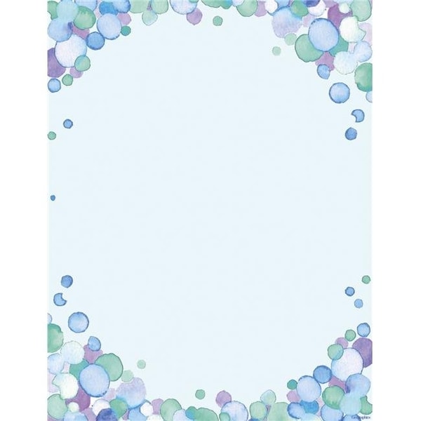 Geographics 2004195 8.5 x 11 in. Watercolor Dots Letterhead - Pack of 50 2004195 - main